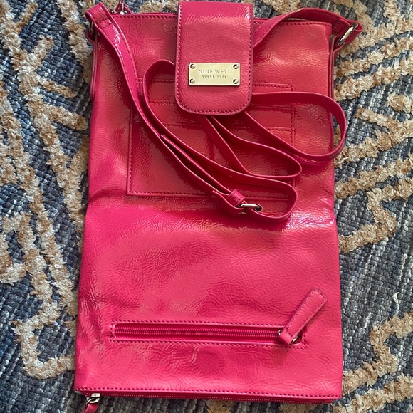 Nine West Hot Pink Shoulder Purse - Picture 4 of 5